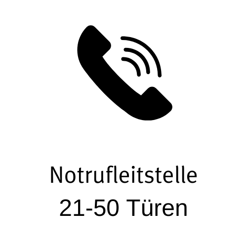 24/7 Notrufleitstelle für Fernöffnung der Türen [21-50 Türen]