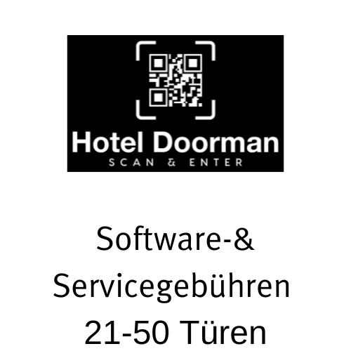 Monatliche Software- & Servicegebühr [21-50 Türen]